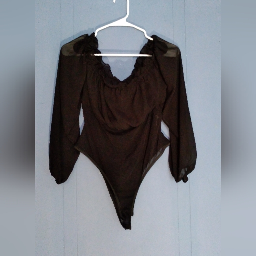 Shein curve women's mesh top body suit size 1XL